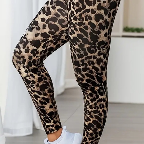 Leopard Animal print casual Leggings - Picture 9 of 10